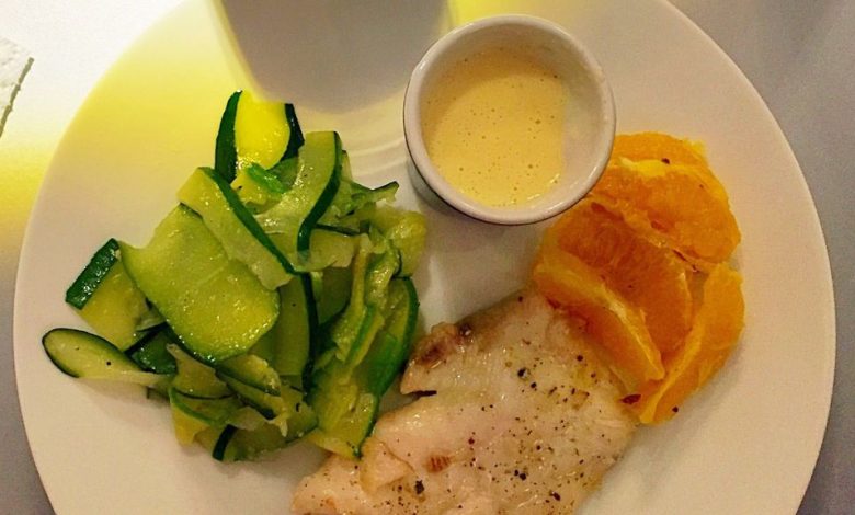 شهيوات :سمك أبيض مع الخضراوات وعجينة البطاطس “la purée”